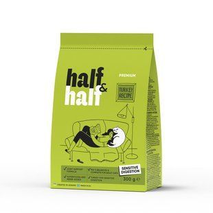 Half&Half Корм ​​сухой для кошек с чувствительным пищеварением с индейкой Petmarket