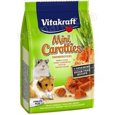 Vitakraft MINI CAROTTIES - ласощі для гризунів (морква/злаки) Petmarket