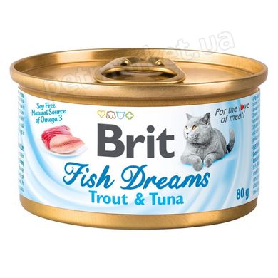 Brit Cat Fish Dreams Trout & Tuna - консервы для кошек (форель/тунец) 80 г Petmarket