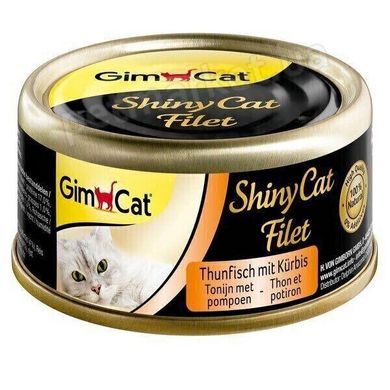 Gimcat ShinyCat Filet Тунец и тыква - консервы для кошек - 70 г Petmarket