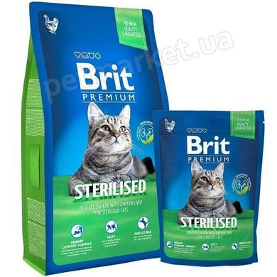 Brit Premium STERILIZED - корм для стерилизованных кошек и котов (курица в соусе) - 300 г Petmarket