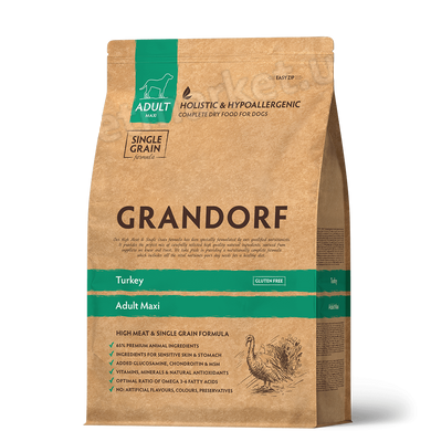 Grandorf Adult Maxi Turkey - корм для собак великих порід (індичка/рис) - 10 кг % Petmarket
