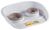 Stefanplast SET DINNER - миски на підносі для собак та котів - 250/300 мл, Сірий Petmarket