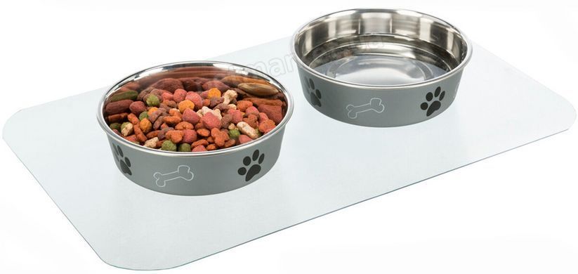 Trixie Place Mat - Коврик под миски виниловый прозрачный Petmarket
