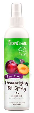 TropiClean Pure Plum - Слива - дезодорирующий ароматизированный спрей для собак и кошек Petmarket