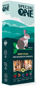 Special One Berry Sticks - ягодные лакомства для грызунов, 90 г Petmarket