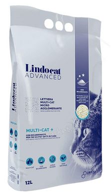 Lindocat Advanced MultiCat+ - комкующийся наполнитель с пищевой содой для кошек - 12 л АКЦИЯ-15% Petmarket