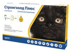 Stronghold Plus - Стронгхолд Плюс - капли от наружных и внутренних паразитов для кошек до 2,5 кг - 1 пипетка % Petmarket