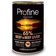 Profine Beef & Beef liver - консерви для собак (яловичина/печінка) - 400 г х12 шт Petmarket
