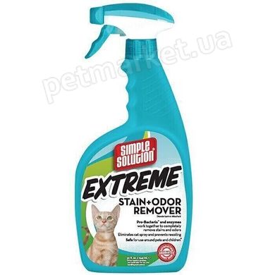 Simple Solution Extreme Cat Stain and Odor Remover - средство для удаления запахов и стойких пятен от жизнедеятельности кошек Petmarket