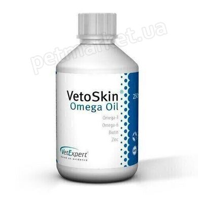VetExpert VETOSKIN Omega Oil - средство для улучшения состояния кожи и шерсти собак и кошек Petmarket