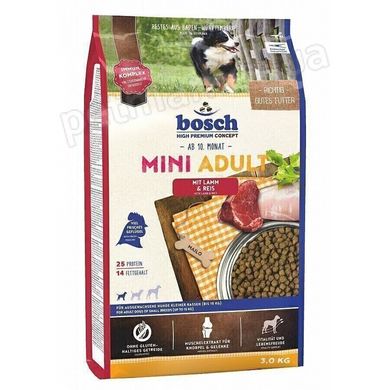 Bosch ADULT MINI Lamb & Rice - корм для собак дрібних порід (ягня/рис) - 15 кг % Petmarket