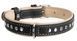 Collar WauDog SOFT - шкіряний нашийник з заклепками для собак - 57-71 см, Чорний Petmarket