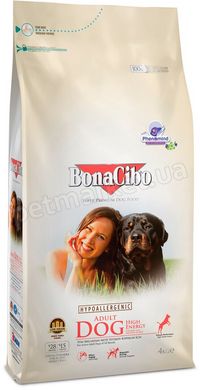 BonaCibo DOG High Energy - корм для активних собак (курка/рис/анчоуси) - 4 кг Petmarket