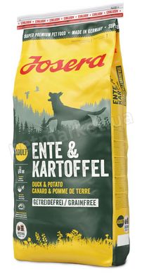 Josera ENTE & KARTOFFEL - беззерновой корм для собак (утка/картофель) - 15 кг Petmarket