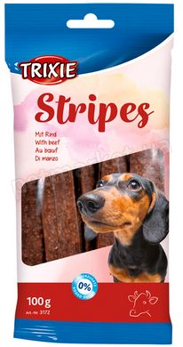 Trixie Stripes BEEF - лакомство с говядиной для собак - 100 г Petmarket