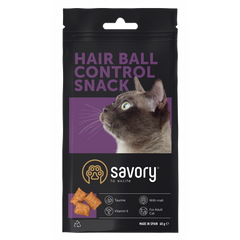 Savory - SNACK HAIR-BALL CONTROL - ласощі для виведення шерсті зі шлунку котів - 60г Petmarket