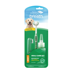 TropiClean Oral Care Kit - набор для ухода за ротовой полостью средних и крупных собак Petmarket