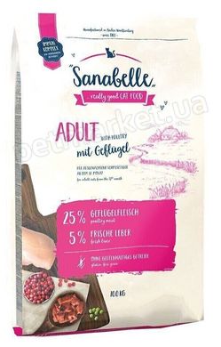 Sanabelle ADULT Poultry - корм для кошек (домашняя птица) - 10 кг % Petmarket