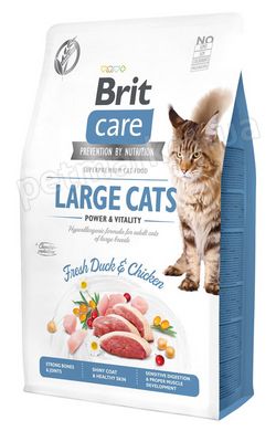 Brit Care Grain Free Large CATS Power & Vitality - корм для кошек крупных пород - 7 кг Petmarket