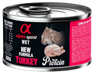 Alpha Spirit Adult Cat Turkey - консерви для котів (індичка) Petmarket