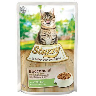 Stuzzy Veal Телятина в соусе - влажный корм для котов - 100 г Petmarket