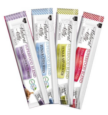 Natural Kitty Creamy Treats Seafood Mega Pack - набор кремовых лакомств на рыбной основе для кошек Petmarket