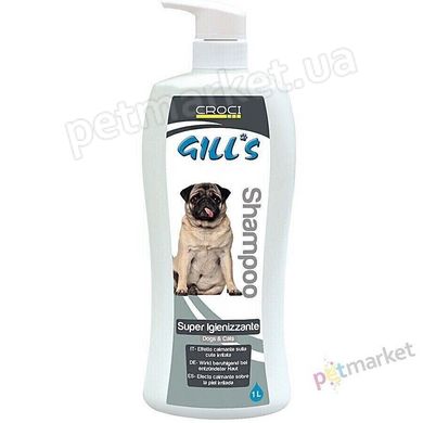 Croci GILL'S Super Igienizzante - супер дезинфицирующий глубоко очищающий шампунь для собак и кошек - 1 л Petmarket