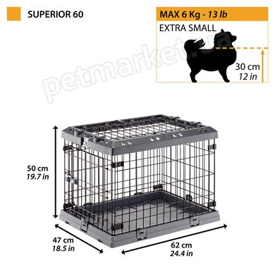 Ferplast SUPERIOR 120 клітка для собак - 118х77х82,5 см % Petmarket