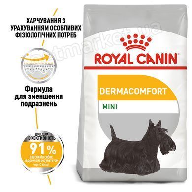 Royal Canin MINI DERMACOMFORT - корм для собак дрібних порід з чутливою шкірою - 3 кг Petmarket
