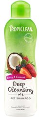 TropiClean Deep Cleansing Berry & Coconut шампунь глубокого очищения для собак и кошек - 9,5 л % Petmarket