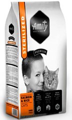 Amity STERILIZED Salmon & Rice - корм для стерилизованных кошек (лосось/рис) -10 кг % Petmarket