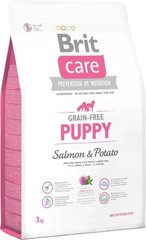 Brit Care Grain-free PUPPY - беззерновой корм для щенков всех пород (лосось/картофель) - 3 кг Petmarket