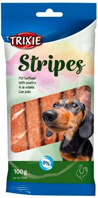 Trixie Stripes POULTRY - ласощі з м'ясом птиці для собак - 100 г Petmarket