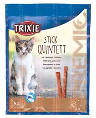 Trixie PREMIO Stick Quintett - лакомство для кошек (ягненок/индейка) - 5 шт. Petmarket