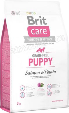 Brit Care Grain-free PUPPY - беззерновий корм для цуценят всех порід (лосось/картопля) - 3 кг Petmarket