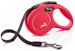 Flexi New CLASSIC Tape XS - ременной поводок-рулетка для собак, кошек и других мелких животных - Розовый % Petmarket
