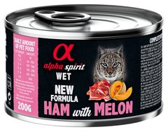 Alpha Spirit Adult Cat Ham & Melon - консервы для кошек (ветчина/дыня) Petmarket