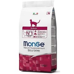 Monge CAT INDOOR Rich in Chicken - корм для виведення шерсті у кішок (курка) - 1,5 кг Petmarket