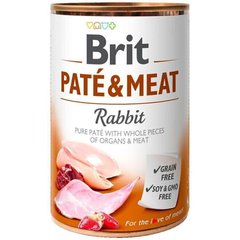 Brit PATE & MEAT Rabbit - консервы для собак (кролик) - 400 г Petmarket