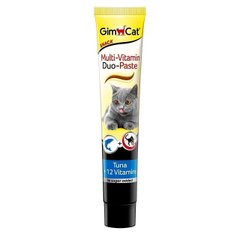 GimCat Duo-Paste Тунец + 12 витаминов - витаминизированная паста для кошек - 50 г Petmarket