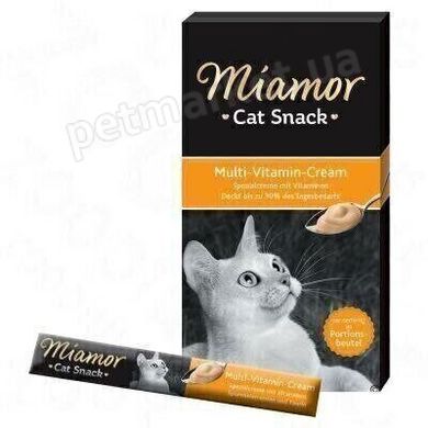 Miamor Cat Snack MULTI-VITAMIN CREAM - вітаміннІ ласощі для кішок Petmarket