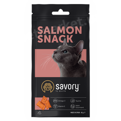 Savory - SNACK SALMON - ласощі зі смаком лосося для котів - 60г Petmarket
