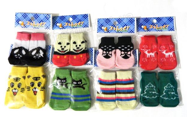 Цветные носочки для собак - M Petmarket