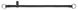 Collar WauDog SOFT - шкіряний круглий нашийник-зашморг ривковий для собак - 30 см, Чорний