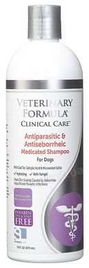 Veterinary Formula Antiparasitic & Antiseborrheic - антипаразитарний і антисеборейний шампунь для собак - 473 мл ТЕРМІН 31.12.2021 Petmarket