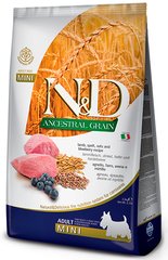 N&D Adult Mini Lamb & Blueberry низкозерновой корм для собак мини пород (ягненок/черника) - 2,5 кг Petmarket