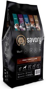 Savory Medium BREED Turkey & Lamb - корм для собак середніх порід (індичка/ягня) - 12 кг Petmarket