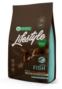 Nature's Protection Lifestyle GF White Fish беззерновий корм для котів (біла риба) - 7 кг Petmarket