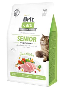 Brit Care Grain Free SENIOR Weight Control - корм для підтримки ваги літніх котів - 7 кг Petmarket